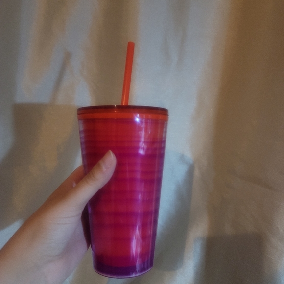 Starbucks Red Color Waves/Tiger Stripes Tumbler - Picture 2 of 4